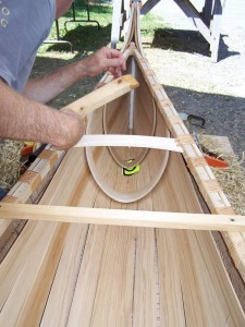 Building canoe in Maine with Steve 218